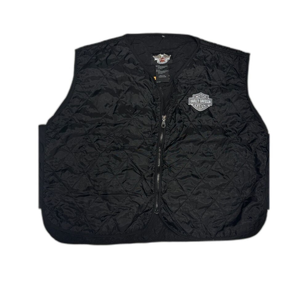Harley Davidson Men's Quilted Nylon Hydration Vest Size 5XL